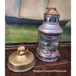 19th Century Brass Birdcage Anchor Light *: Skipjack Nautical Wares