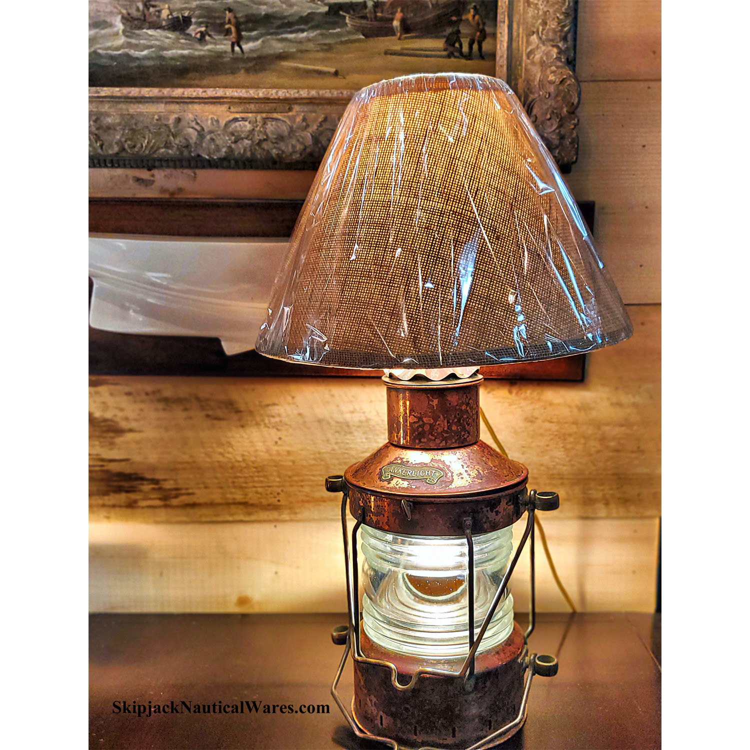 Copper Ankerlicht Anchor Lantern Nautical Table Lamp Lamps
