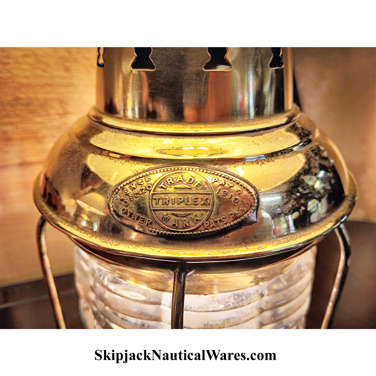 Matched Pair of Brass Lanterns Matched Pair of Brass Lanterns