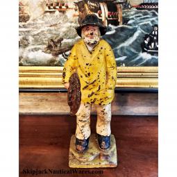 Old Salt Fisherman Cast Iron Doorstop