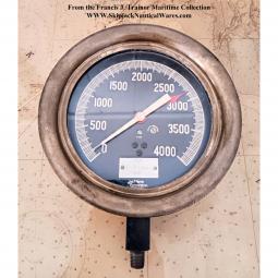 WWII Era Ships Pressure Gauge, Jas. P. Marsh Corporation, Chicago