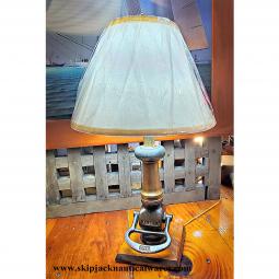 Authentic Brass and Bronze Ships Fire Hose Nozzle  Nautical Table Lamp