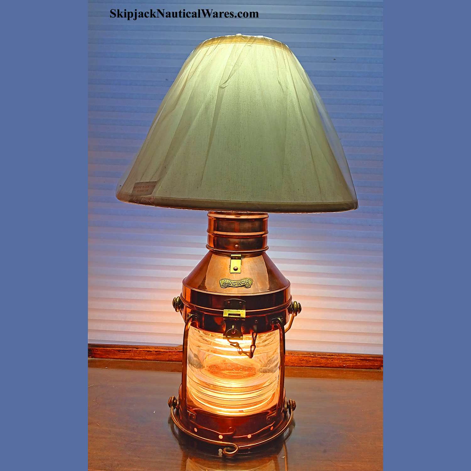 Vintage copper lamp hotsell