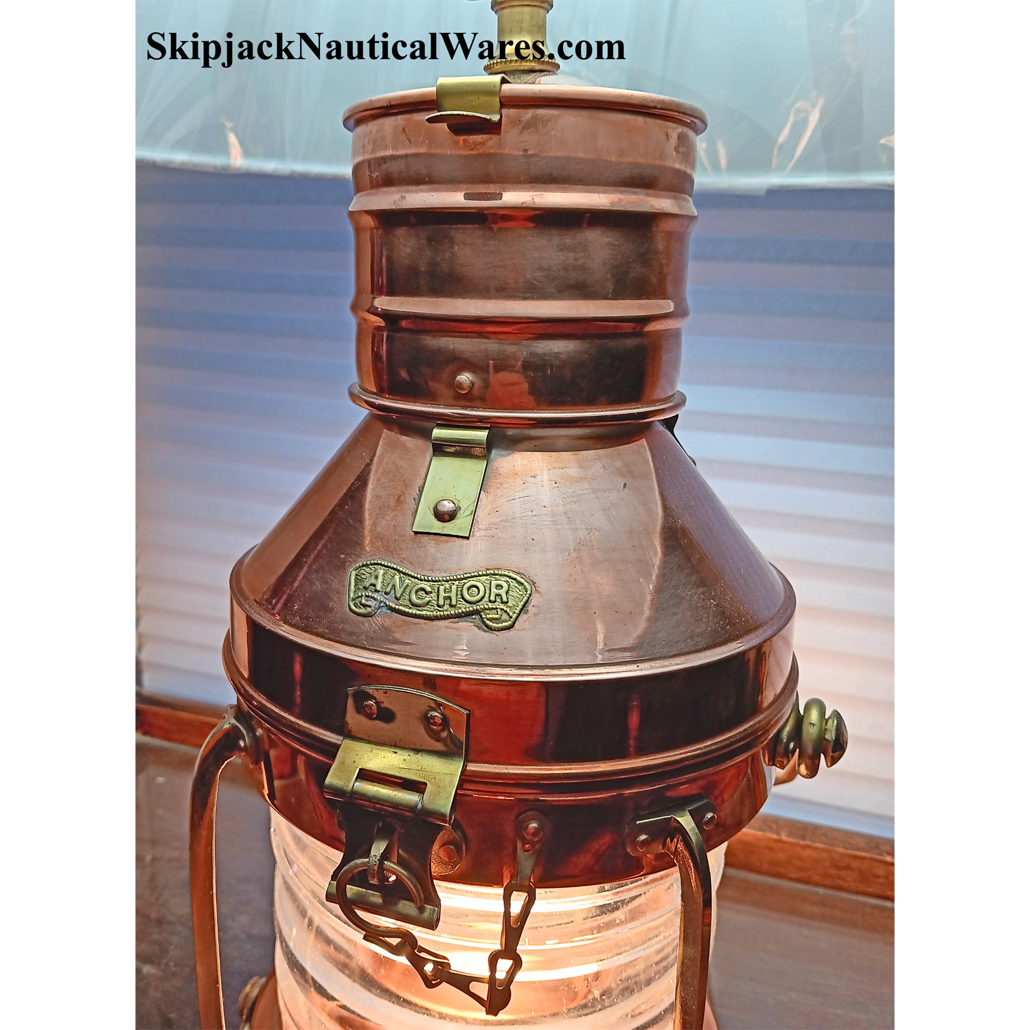 Old copper lamps store