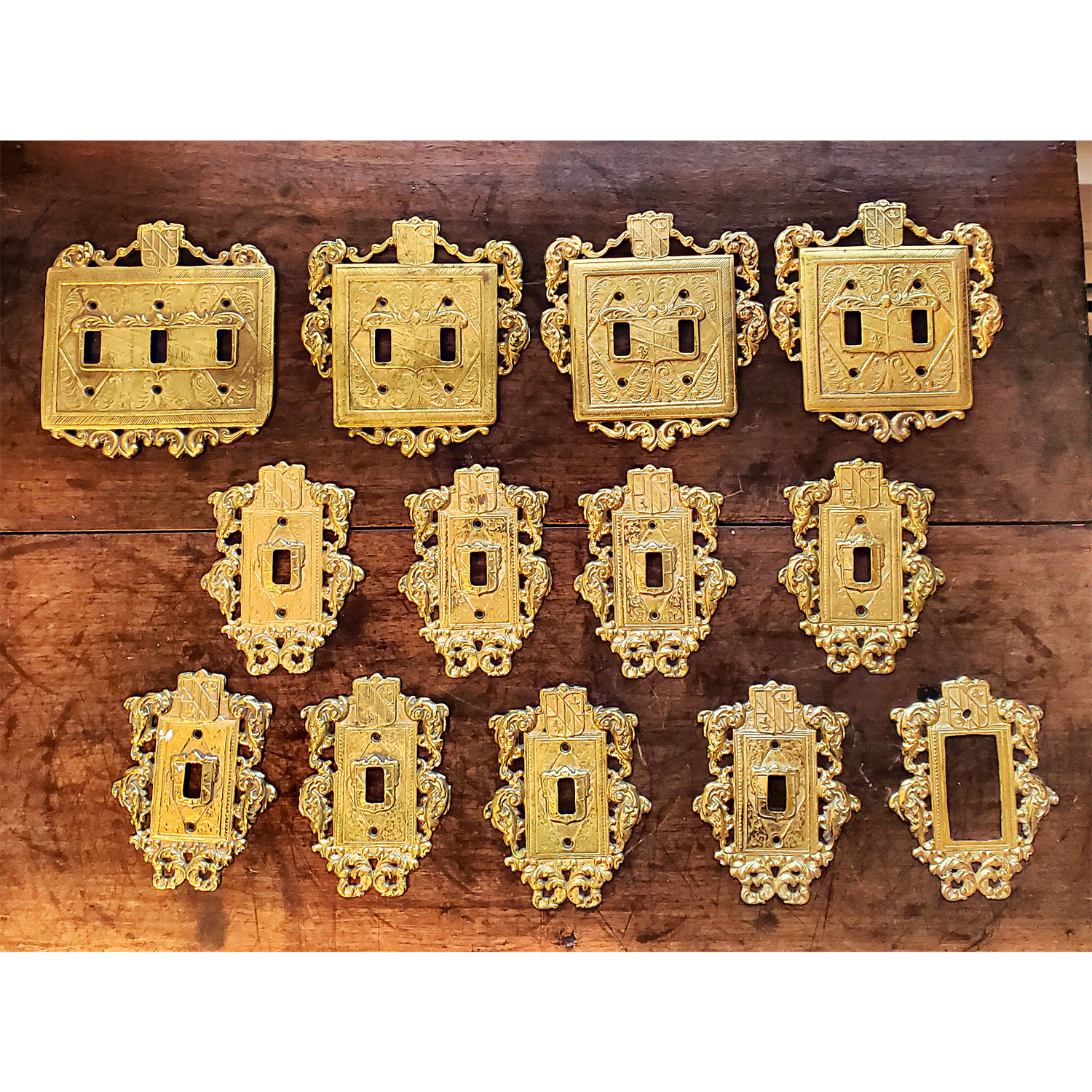 Ornate Brass Light Switch Plates Virginia Metal Crafters