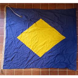Vintage * Soviet * Signal Flag - Person Overboard -- 55x46