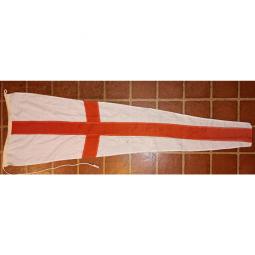 Vintage Ship's Signal Flag or Pennant -- Number 8 -- 56x18