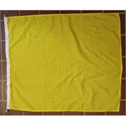 Vintage Ship's Signal Flag -- Quebec (Q) -- 34x28