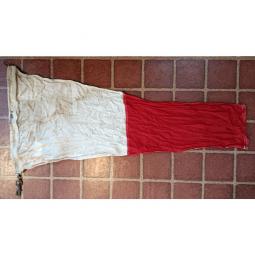 Vintage Ship's Signal Flag or Pennant -- Interrogative -- 50x23