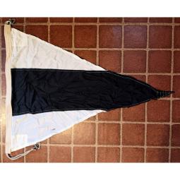 Vintage Ship's Signal Flag -- Third (3rd) Substitute -- 43x33