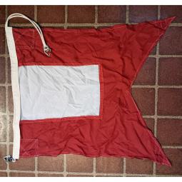 Vintage *Russian* Ship's Signal Flag -- A -- 35x28