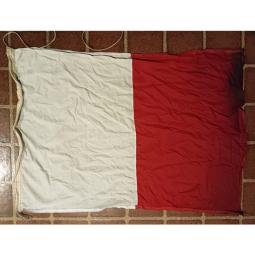 Vintage Ship's Signal Flag -- Hotel (H) -- 40x28