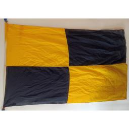 Vintage Ship's Signal Flag -- Lima (L) -- 74x46