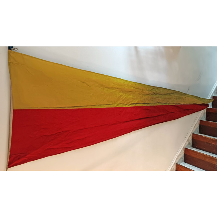 Vintage Ship's Signal Flag or Pennant - Number 7 (seven) - 129x41