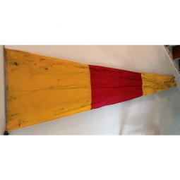 Vintage Ship's Signal Flag or Pennant -- Number 0 (zero) -- 115x33