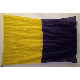 Vintage Ship's Signal Flag -- Kilo (K) -- 73x45