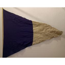 Vintage Ship's Signal Flag or Pennant -- Second (2nd) Substitute -- 77x62