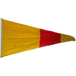 Vintage Ship's Signal Flag or Pennant -- Zero (0) -- 135x36