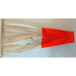 Vintage Ship's Signal Flag or Pennant -- Interrogative -- 53x22