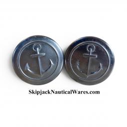 Pair of USSR Navy Chart Weights Paperweights