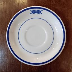 *RARE* U.S. Navy Junior Officer Wardroom saucer - 6" (vintage)