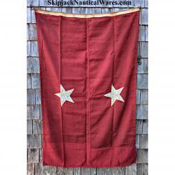 Rare, Original U.S. WWII United States Marine Corps 2  Star Major General Command Flag