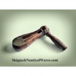 Mid-19th Century Walnut Battle Rattle or Alarm Ratchet