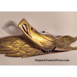 Bellamy Style Carved Wood Eagle by Al Moncovich