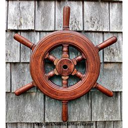 Mid 20th Century 22 Inch Six Spoke Boat/Yacht Wheel