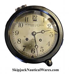WWII Chelsea Ship's Bell Clock
