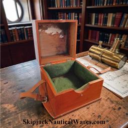 WWII Mahogany Chronometer Transport Box