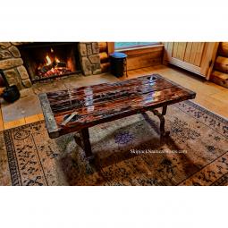 WWII US Liberty Ship Hatch Cover Nautical Coffee Table