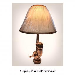 WWII Era Ships Fog Fire Nozzle Repurposed Maritime Table Lamp