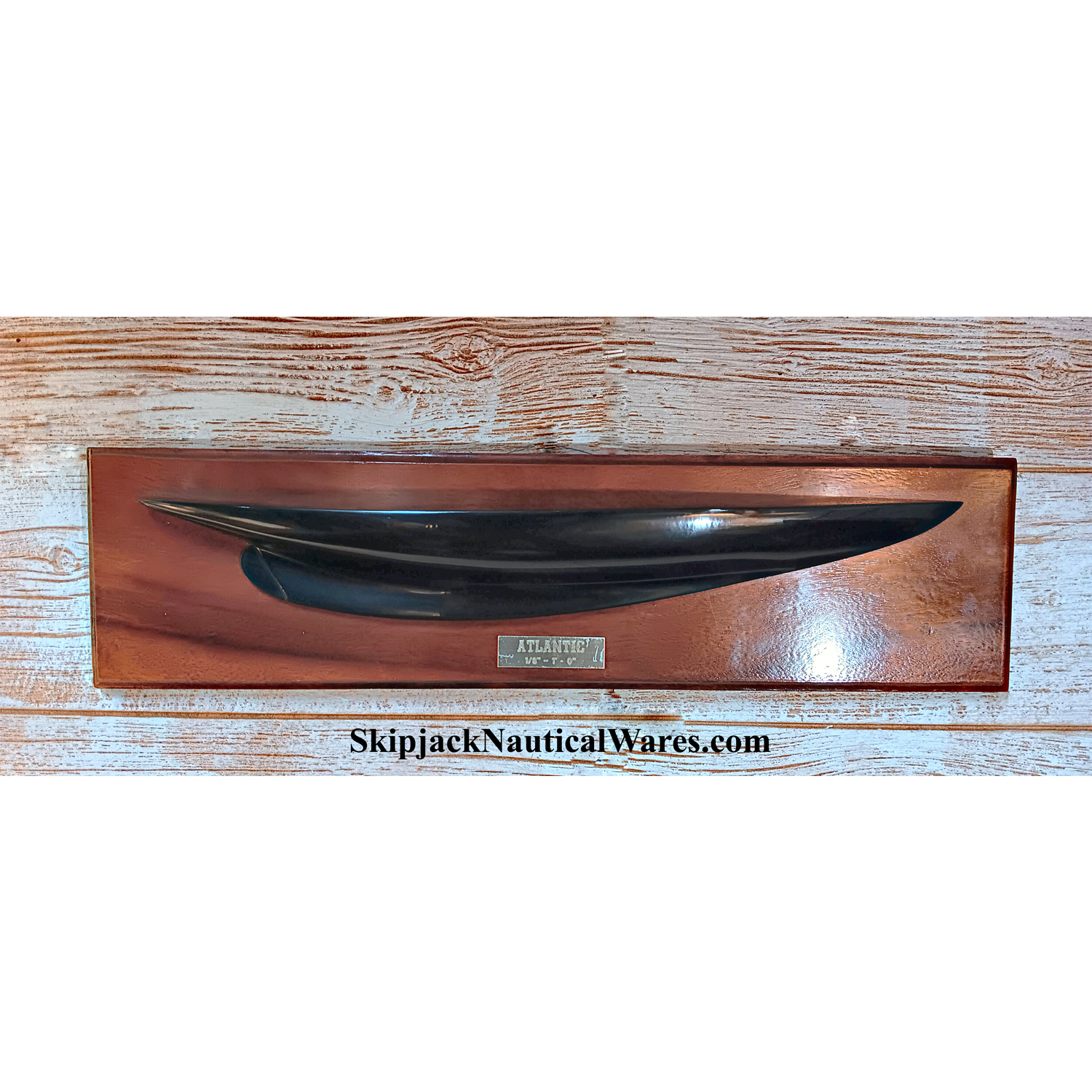Half Hull Model of the Famous Yacht 'ATLANTIC': Skipjack Nautical Wares