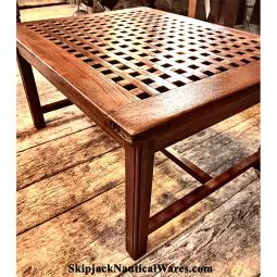Custom Made Ship's Grate Coffee Table