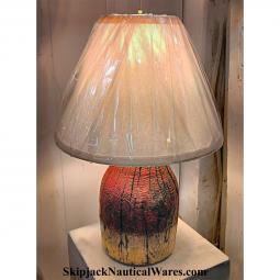 Authentic Maine Lobster Buoy Marker, Nautical Table Lamp
