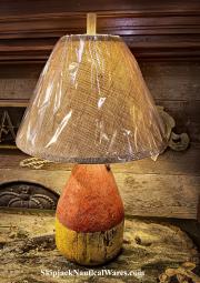 Authentic Maine Lobster Buoy Marker, Nautical Table Lamp
