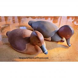 Pair of Redhead duck Decoys by Gentry Childress