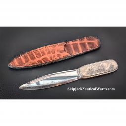 Scrimshaw Letter Opener Knife by Sam McDowell