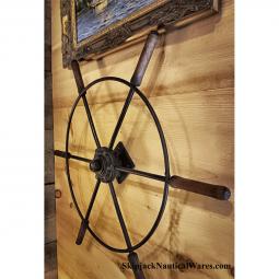 Schooner Metal & Wood six-spoke Ship's Wheel