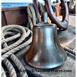 Large WWII Era Bronze Ships Bell, 8.5" diam.