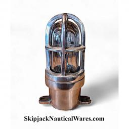 Small Aluminum Nautical Caged Table or Wall Light