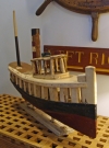 Folk Art Wood Ferry Boat