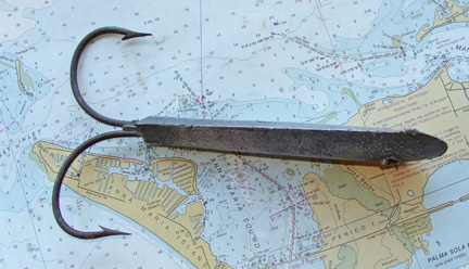 Early 20th Century Lead Fishing Lure: Skipjack Nautical Wares