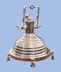 Small Aluminum Fox Light/ Cargo Light with Polished Ribbed Body (new)