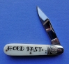 Scrimshaw barlow knife &quot;Hold Fast&quot;