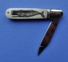 Scrimshaw whale barlow knife