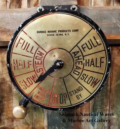 Durkee Engine Room Telegraph Receiver from the M.V. Oregon Sword
