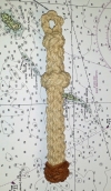 Hand-tied Bell Rope by J. McNelis - 7&quot;