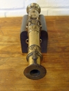 Antique Indonesian Brass Lantaka Cannon, front view
